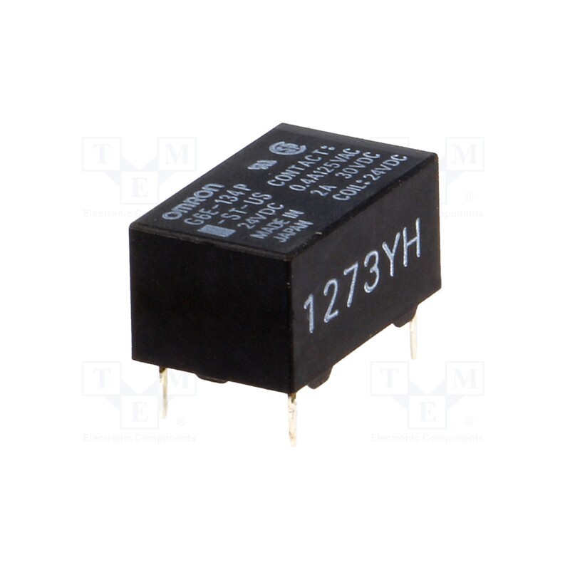 1 pcs x OMRON OCB - G6E-134P-ST-US 24VDC - Relay: electromagnetic, SPDT, Ucoil: 24VDC, Icontacts max: 3A, PCB