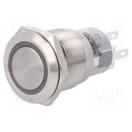 1 pcs x ONPOW - LAS1-AGQ-11E/O/12V - Switch: vandal resistant, Pos: 2, SPDT, 0.5A/220VAC, 1A/24VDC, IP67