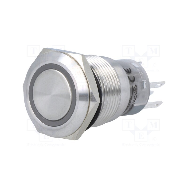 1 pcs x ONPOW - LAS1-AGQ-11E/Y/24V - Switch: vandal resistant, Pos: 2, SPDT, 0.5A/220VAC, 1A/24VDC, IP67