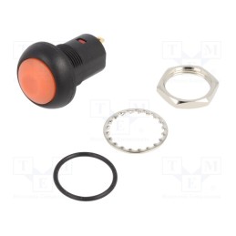 1 pcs x KNITTER-SWITCH - DPW 1 AG-O - Switch: push-button, Pos: 2, SPST-NO, 0.4A/32VAC, 0.1A/50VDC, IP67