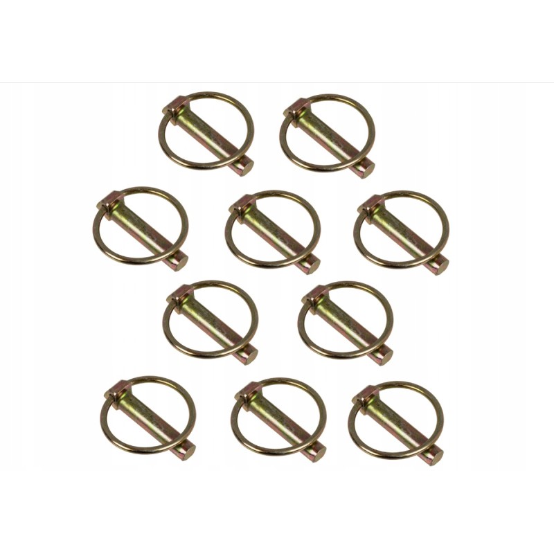 Pin, cotter pin with pin, 11mm, 10 pcs