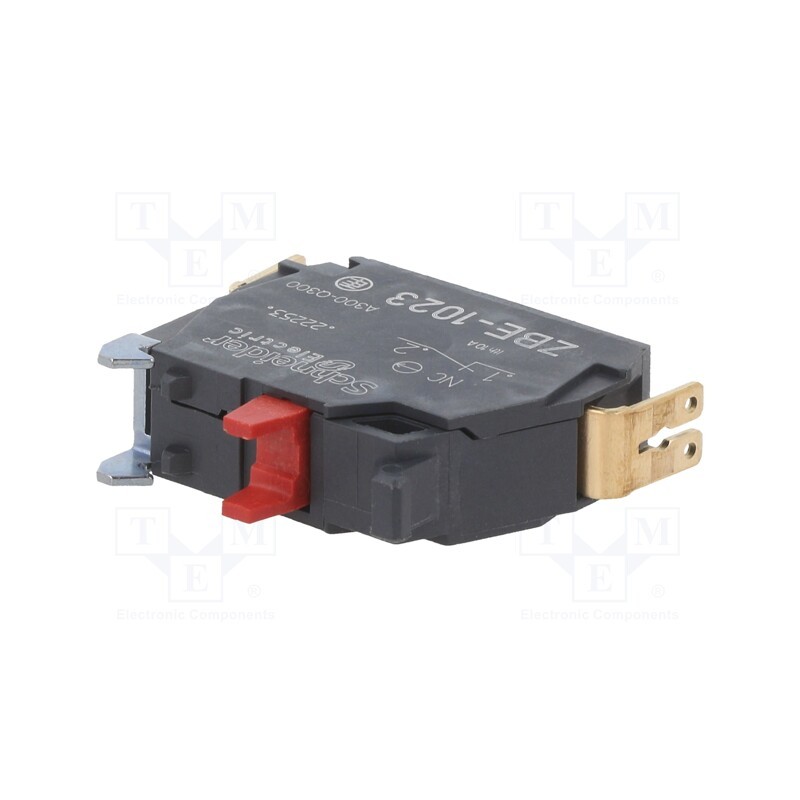 1 pcs x SCHNEIDER ELECTRIC - ZBE1023 - Contact block, 22mm, Harmony XB4, -40÷70°C, front fixing