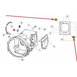 7700016405 clutch housing screw m14