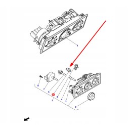 3907284m1 air conditioning panel lighting