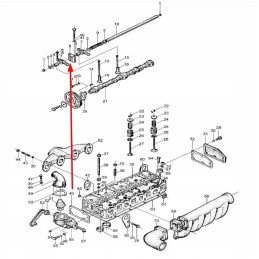 490b 03202 lever mounting, valve shaft