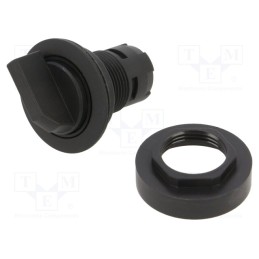 1 pcs x SCHLEGEL - RRJWBSW - Switch: rotary, 22mm, Stabl.pos: 3, IP65, Pos: 3, Cutout: Ø22.3mm