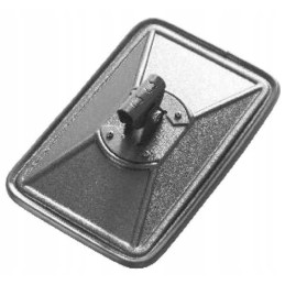 Mirror with metal handle and plastic sleeve