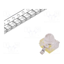 2 pcs x BROADCOM (AVAGO) - HLMA-QL00-TU011 - LED, SMD, Gull wing, amber, 250÷800mcd, 2.21x2.08x2.92mm, 15°, 20mA