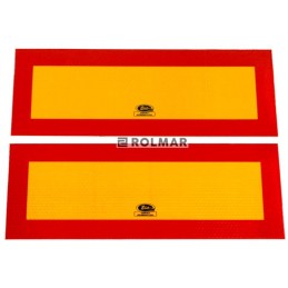 Reflective warning board, 2 pcs. 300mm 120mm