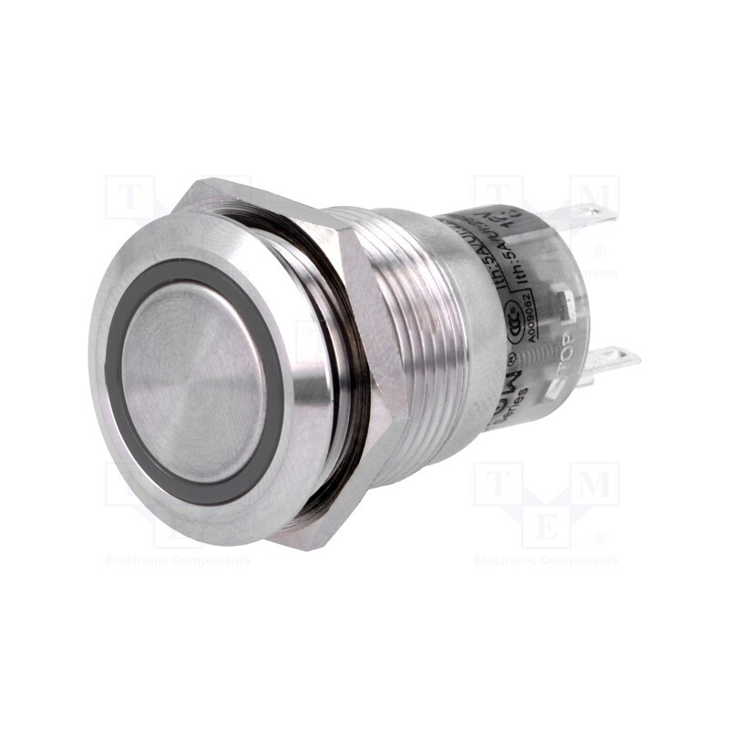 1 pcs x ONPOW - LAS1-AGQ-11E/G/12V - Switch: vandal resistant, Pos: 2, SPDT, 0.5A/220VAC, 1A/24VDC, IP67