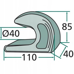 Connecting hook attachment 77818100 19f