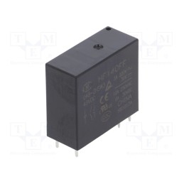 1 pcs x HONGFA RELAY - HF140FF/048-2HSW3 - Relay: electromagnetic, DPST-NO, Ucoil: 48VDC, 10A, 10A/250VAC