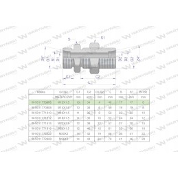 Metric bulkhead connector bb m12x1 5 06l xsv