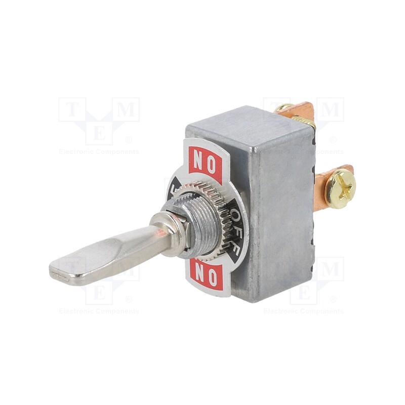 1 pcs x SWITCH COMPONENTS - TD2-1F-DC-3-H - Switch: toggle, Pos: 3, SPDT, ON-OFF-ON, 50A/12VDC, Leads: screw