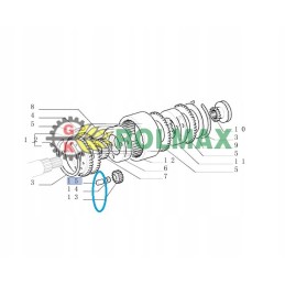 Pin fiat 30 8000 ford 90 18x33 4mm 5102288