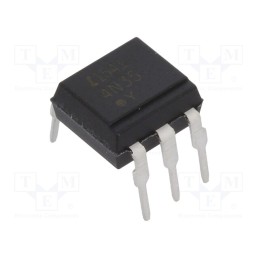 2 pcs x LITEON - 4N35 - Optocoupler, THT, Ch: 1, OUT: transistor, Uinsul: 3.55kV, Uce: 30V