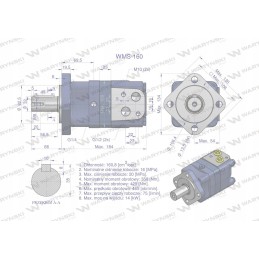 WMS orbital hydraulic motor 160 cm3 rpm