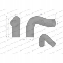Lower radiator pipe 3582909m1 Warynski