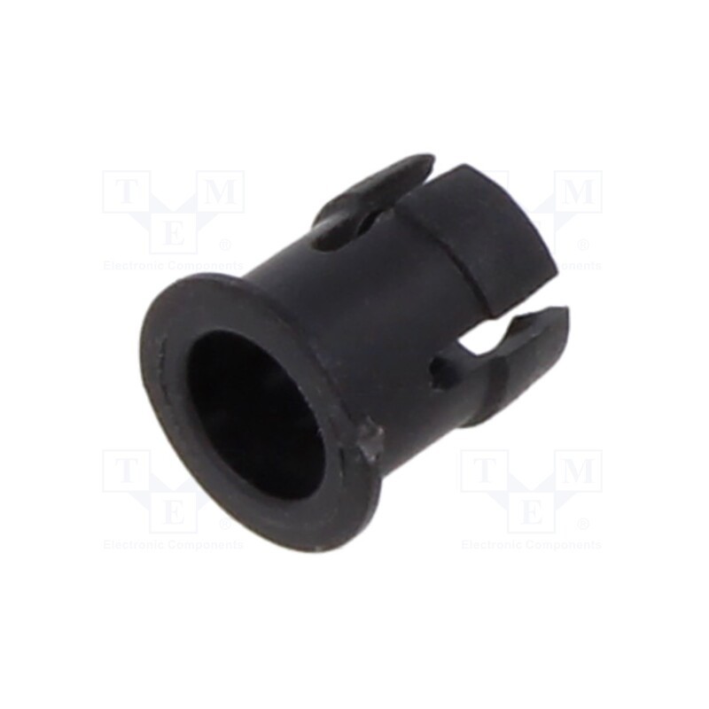 1 pcs x BIVAR - C-104 - LED holder, 3mm, one-piece, black, UL94V-2, L: 5mm, Mat: polyamide