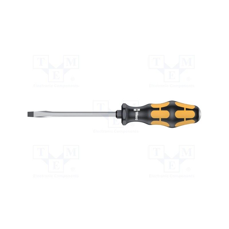 1 pcs x WERA - 5018266001 - Screwdriver, slot, for impact,assisted with a key, 7,0x1,2mm
