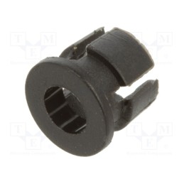1 pcs x BIVAR - C-101 - LED holder, 3mm, one-piece, black, UL94V-2, L: 4.2mm, Mat: polyamide