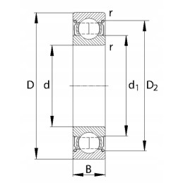 Ball bearing usually 30x72x19 mm gopart