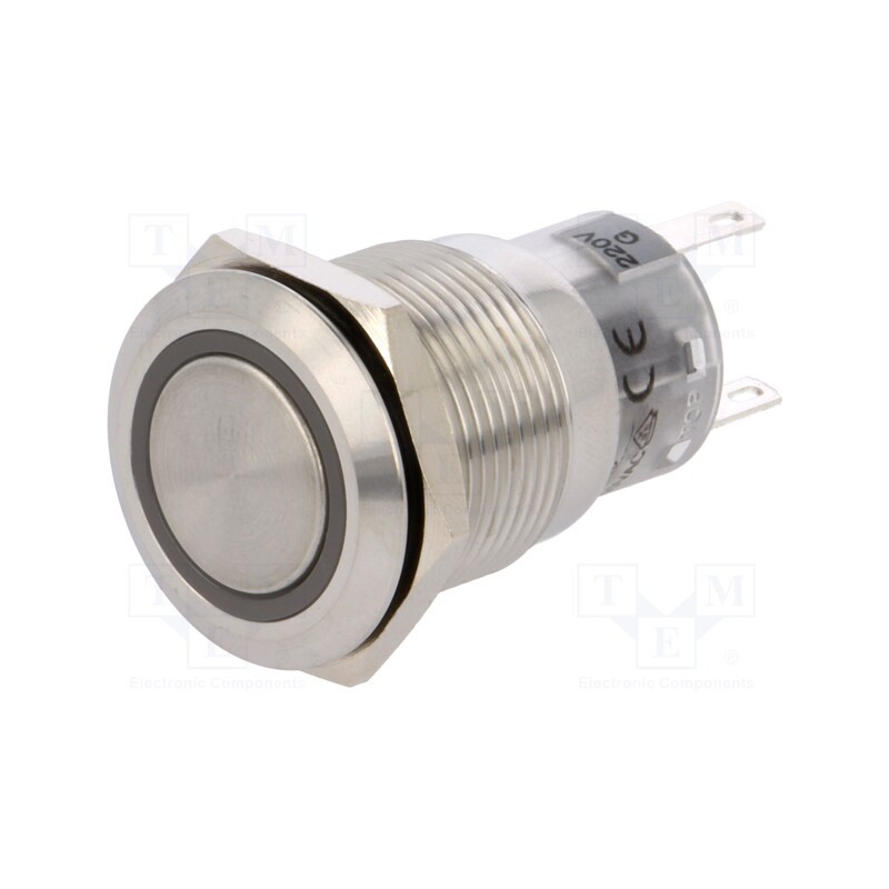 1 pcs x ONPOW - LAS1-AGQ-11E/G/220V - Switch: vandal resistant, Pos: 2, SPDT, 0.5A/220VAC, 1A/24VDC, IP67