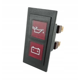 Charging and oil pressure indicator with bulbs