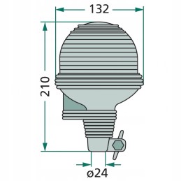 Rotating beacon h1 207gf81011