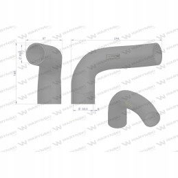 Lower radiator pipe 3619026m1 Warynski