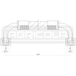 Kk13 2 2500 22 22 hydrolider hydraulic hose
