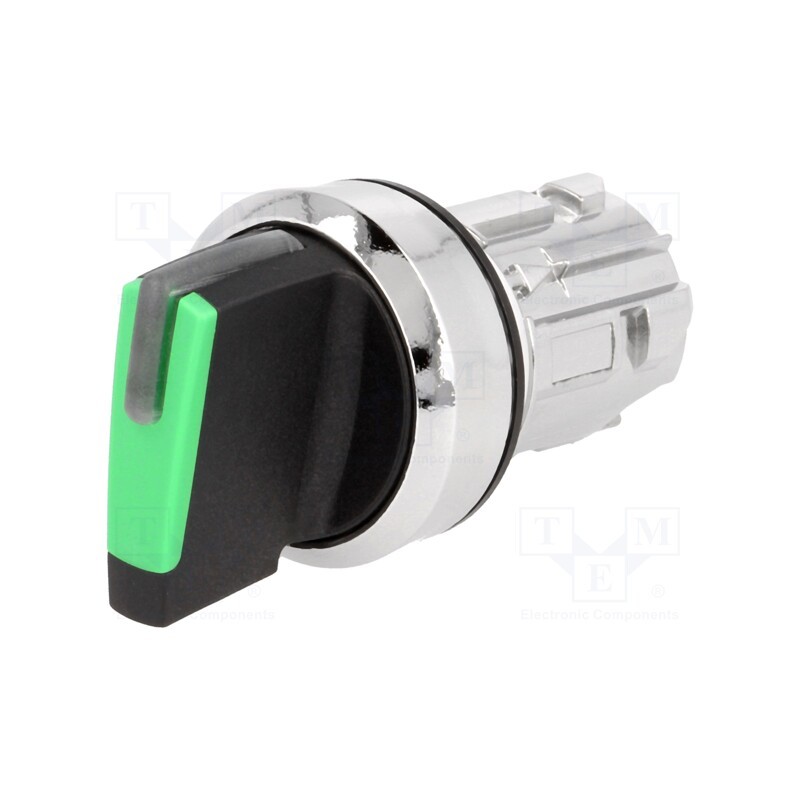 1 pcs x SIEMENS - 3SU1052-2BC40-0AA0 - Switch: rotary, 22mm, Stabl.pos: 1, green, depending on the holder