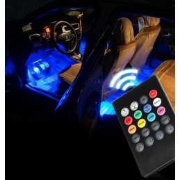 LED interior lighting in the car cabin RGB pilot