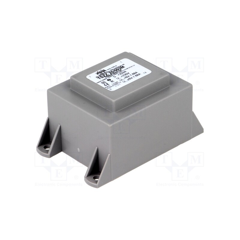 1 pcs x INDEL - TSZZ20/002M - Transformer: encapsulated, 20VA, 230VAC, 6V, 6V, 1.66A, 1.66A, PCB