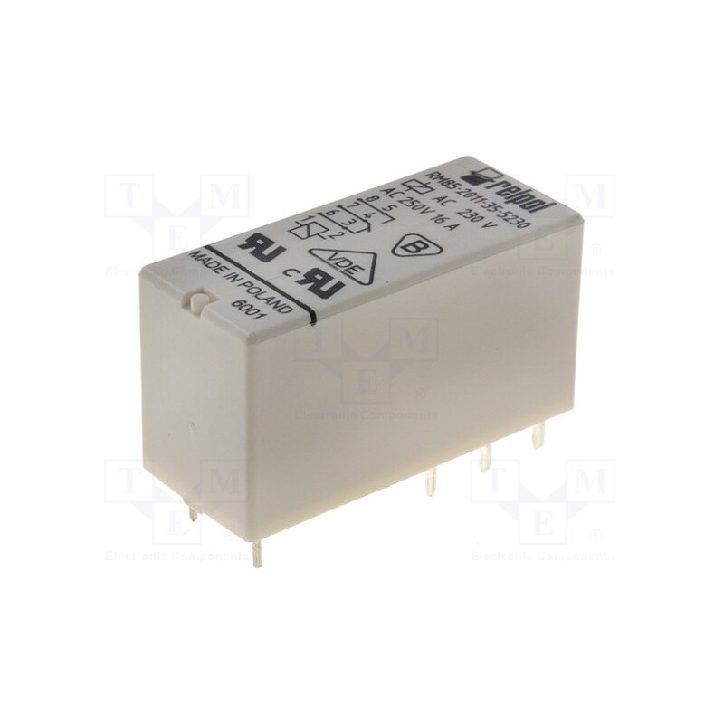 1 pcs x RELPOL - RM85-2011-35-5230 - Relay: electromagnetic, SPDT, Ucoil: 230VAC, Icontacts max: 16A