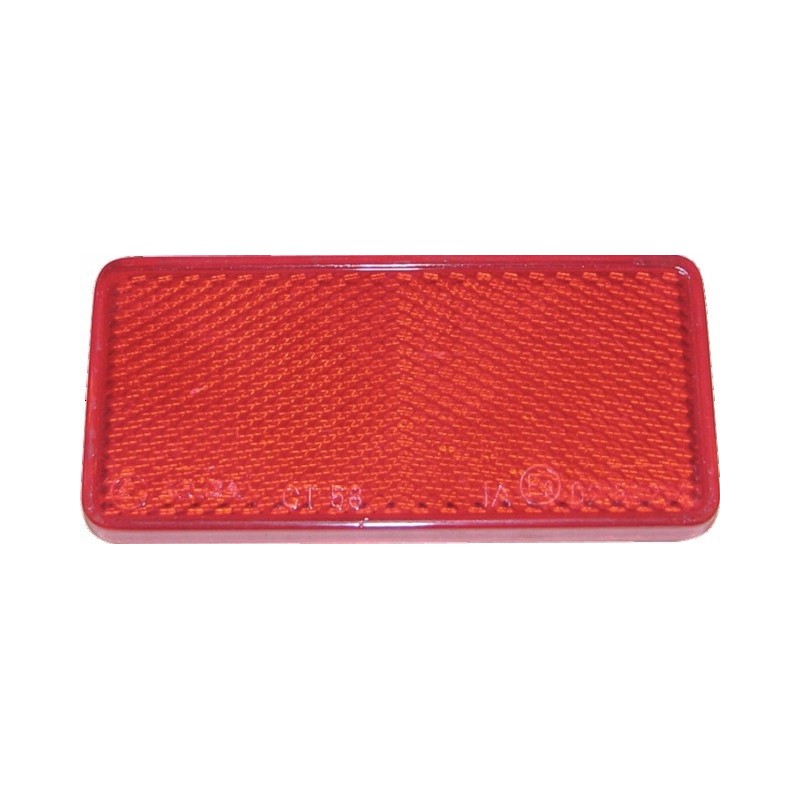 Red self-adhesive reflector 94x44 2 pcs