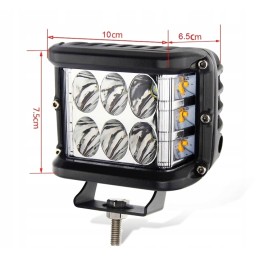 Halogen 36w 12 led searchlight strobe work lamp