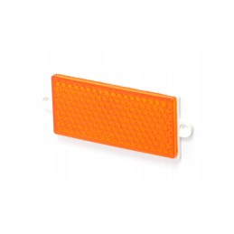 Reflective orange rectangular ear