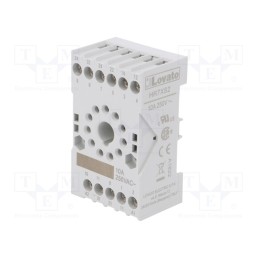 1 pcs x LOVATO ELECTRIC - HR7XS2 - Socket, PIN: 11, 10A, 250VAC, for DIN rail mounting, Series: HR70