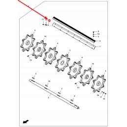 D41092400 self-locking nut m8 x 1 25
