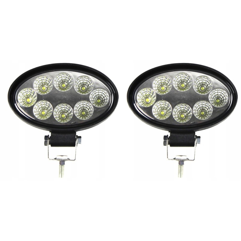 Work lamp 8 LED oval halogen 12 24v x2 pcs