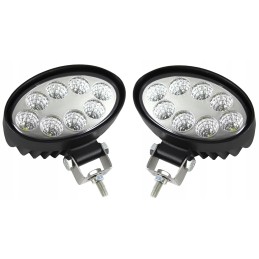 Work lamp 8 LED oval halogen 12 24v x2 pcs