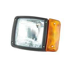 Headlight with rectangular turn signal jcb