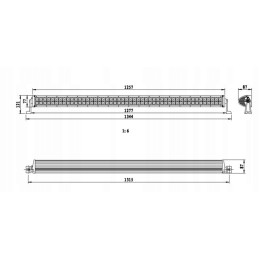 Halogen work lamp hatch combo 96led 288w 21120lm