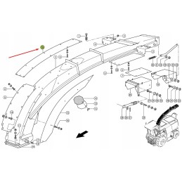 Claas 076646 discharge chimney tip cover
