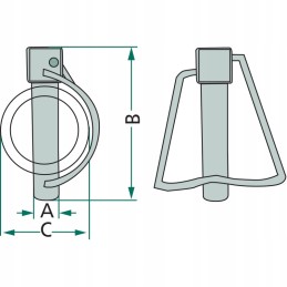 Snap pin 5103862 Fiat