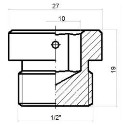 Hydraulic plug seal BSP thread 1 2