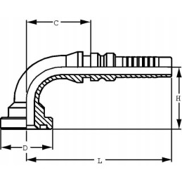 Tip 4sh dn20 collar fi 38 1mm 90