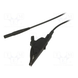 1 pcs x STu00c4UBLI - 66.9531-15021 - Test lead, 32A, banana plug 4mm,aligator clip, insulated, black