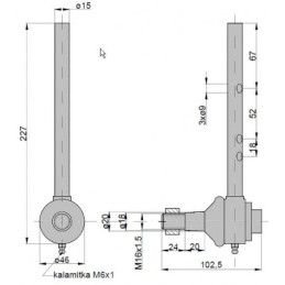Right ball joint mf3 original ursus 3027646m1u